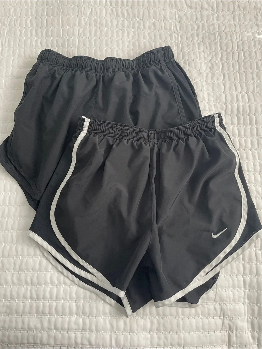 Nike Women's Black Dry Fit Running Athletic Shorts Set of 2 Size S